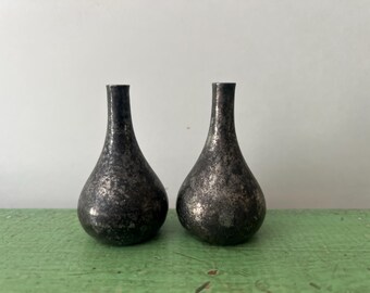 Vintage par de mini candelabros Dansk Teardrop / Jens Harland Quistgaard 1960s / Hecho en Francia