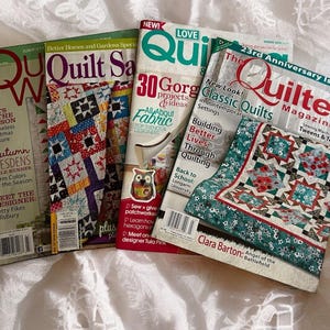 Quilting Magazines- Quilter Magazine, Love Quilting & Patchwork, Quilt Sampler,  Quilter&#39;s World