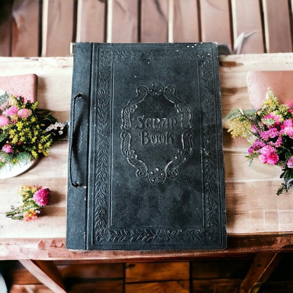 Vintage Scrapbook Filled with Clippings, Photos, Religious Text and More. 1950s.