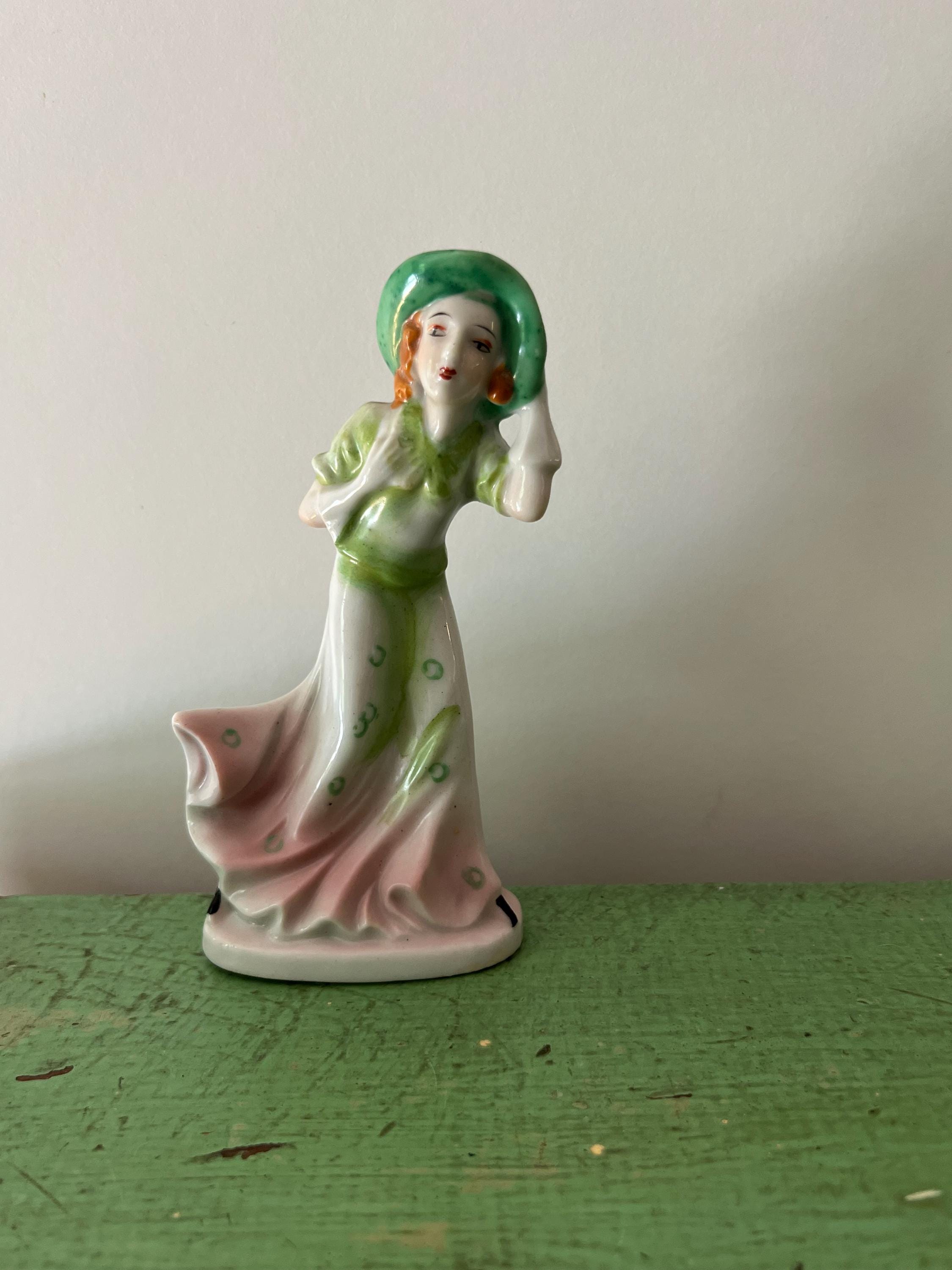 かっきー【Vintage Ceramic Figurine】 Vintage Dancing Lady Occupied Japan Figurine. 5