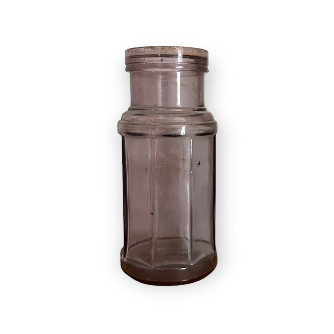 Vintage Purple Glass Bottle Circa 1910s Etsy