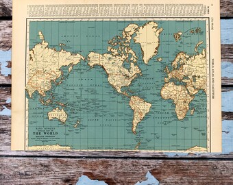 atlas historique ラルース 世界歴史地図 1937年アンティーク世界地図。額装されたヴィンテージ歴史地図。88年前