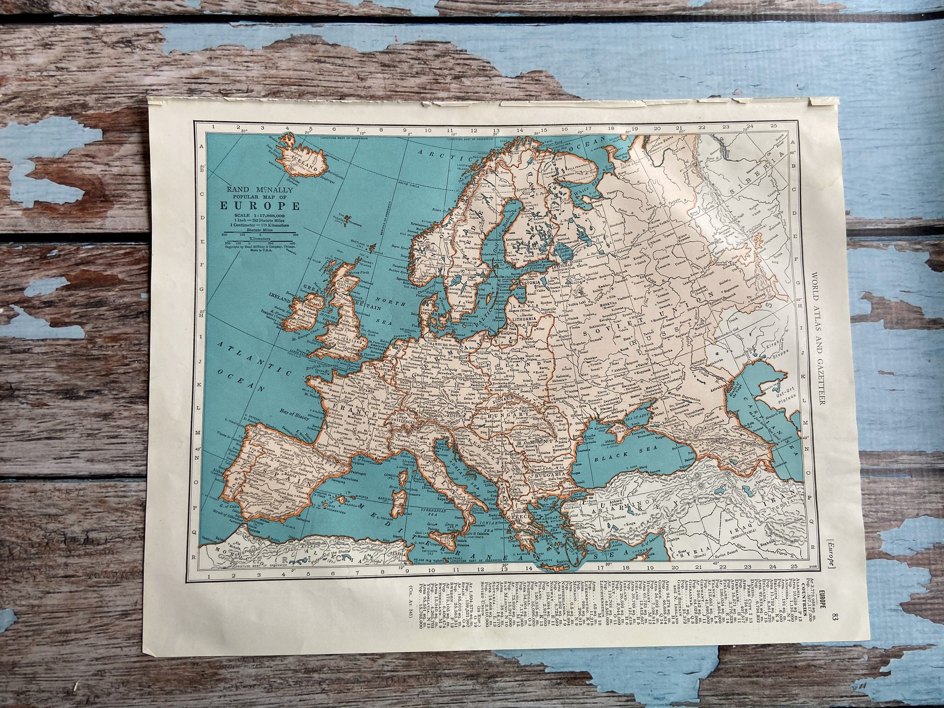 FFESTINIOG TO ELLESMERE Vintage Folding Map 1937 
