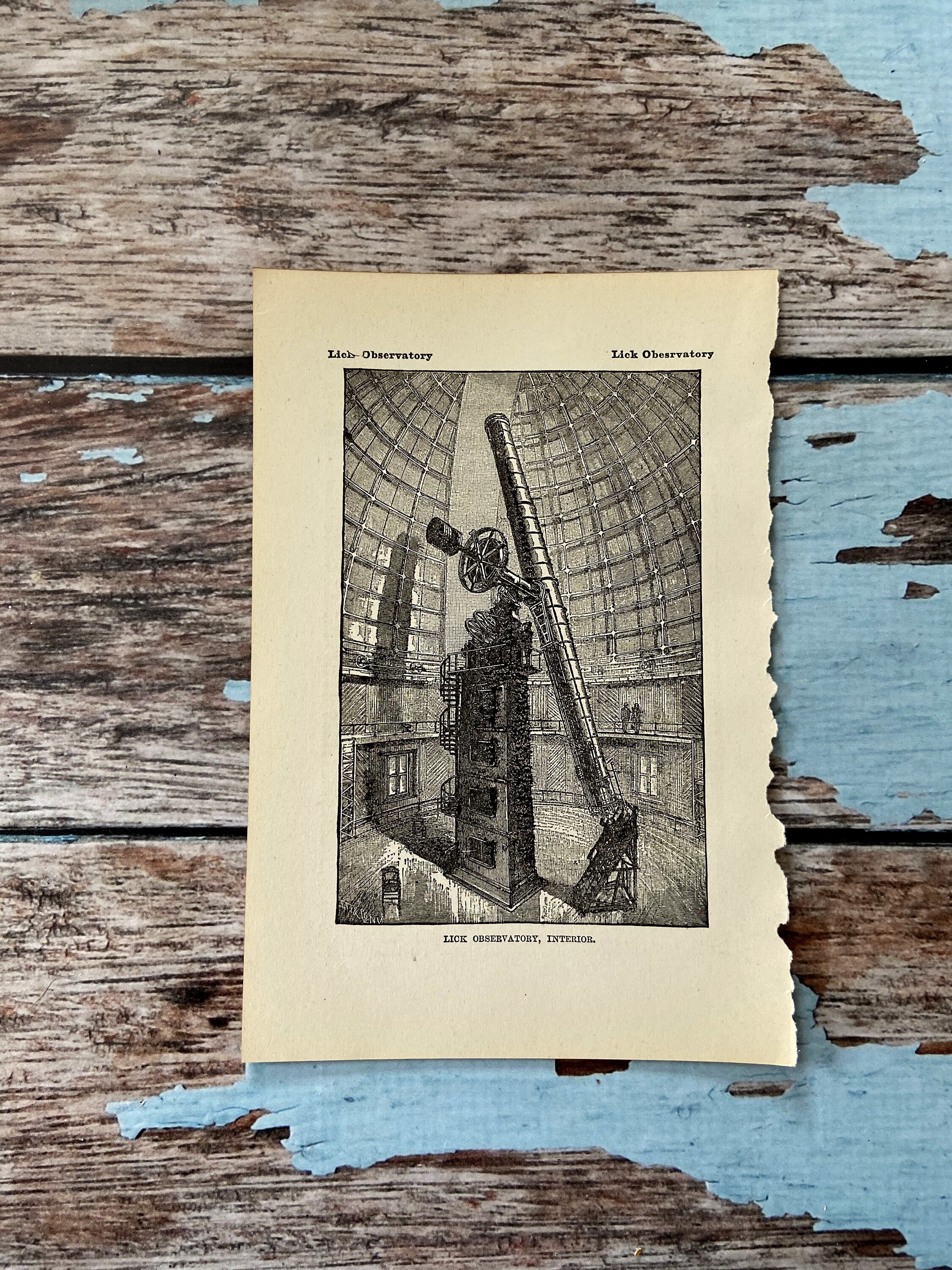 Hamilton - 1902 -Historic Photo Print Mt Lick Astronomical Observatory Calif