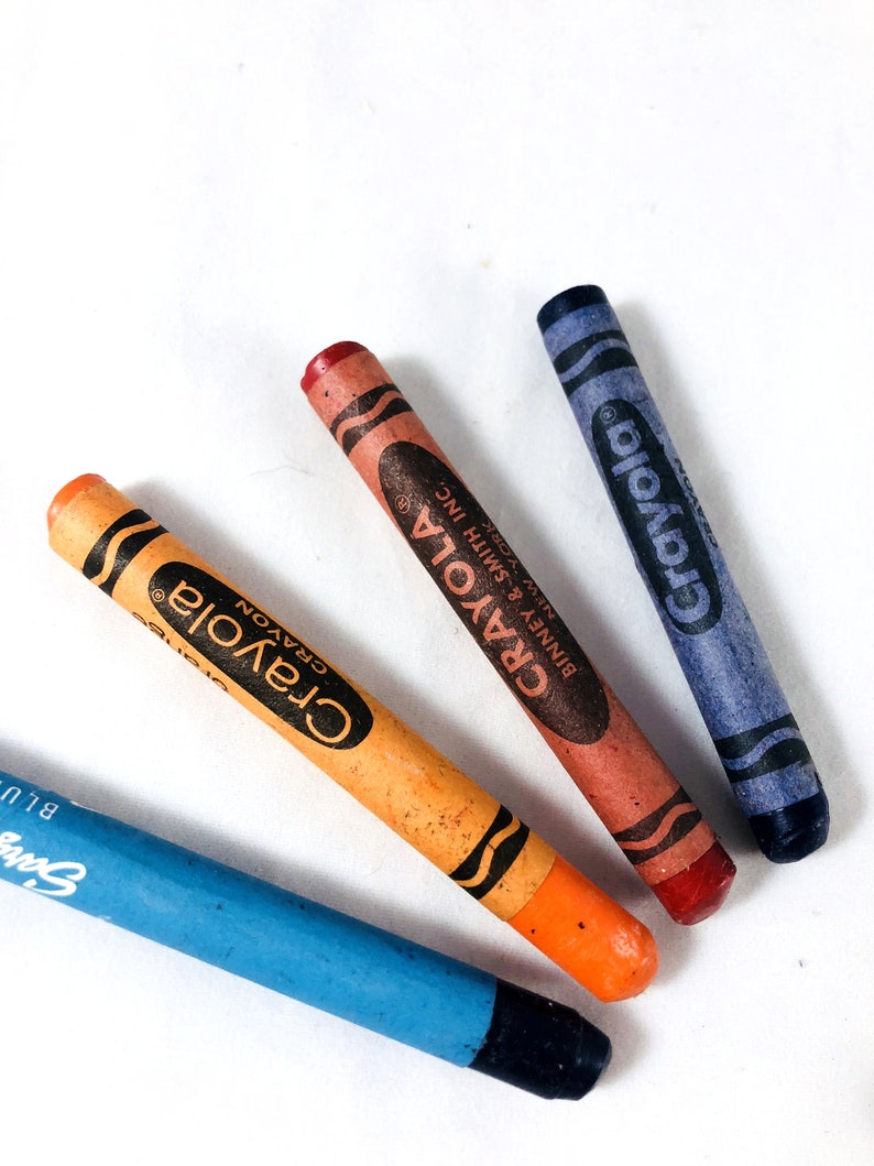 Vintage Crayons. Large Lot of Old Crayons Crayola Binney & Etsy