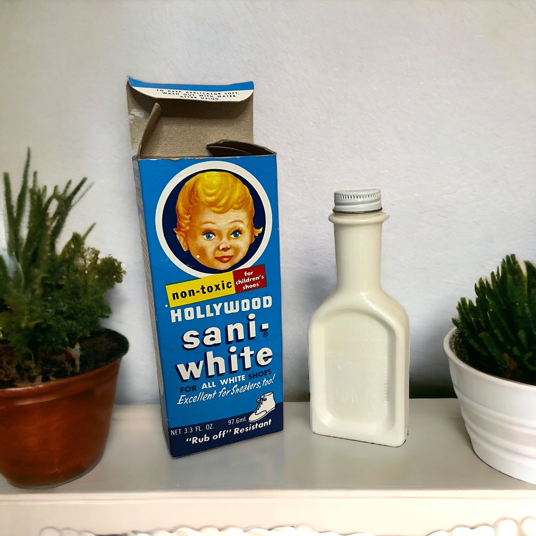 Hollywood Saniwhite Shoe Polish. Cleans and Preserves. Etsy