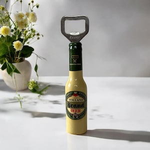 Vintage Holland Brand Beer Opener 6” Bottle Shaped Handheld Collectible