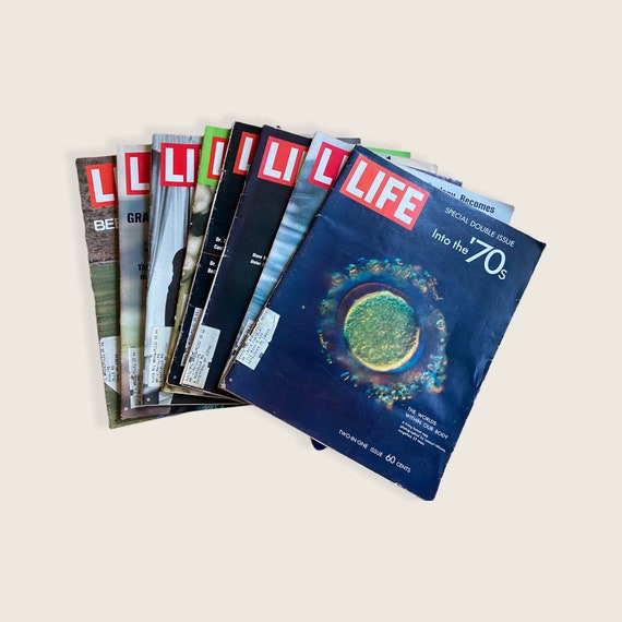 1970 Vintage Life Magazines. Sold Individually. Select on Drop