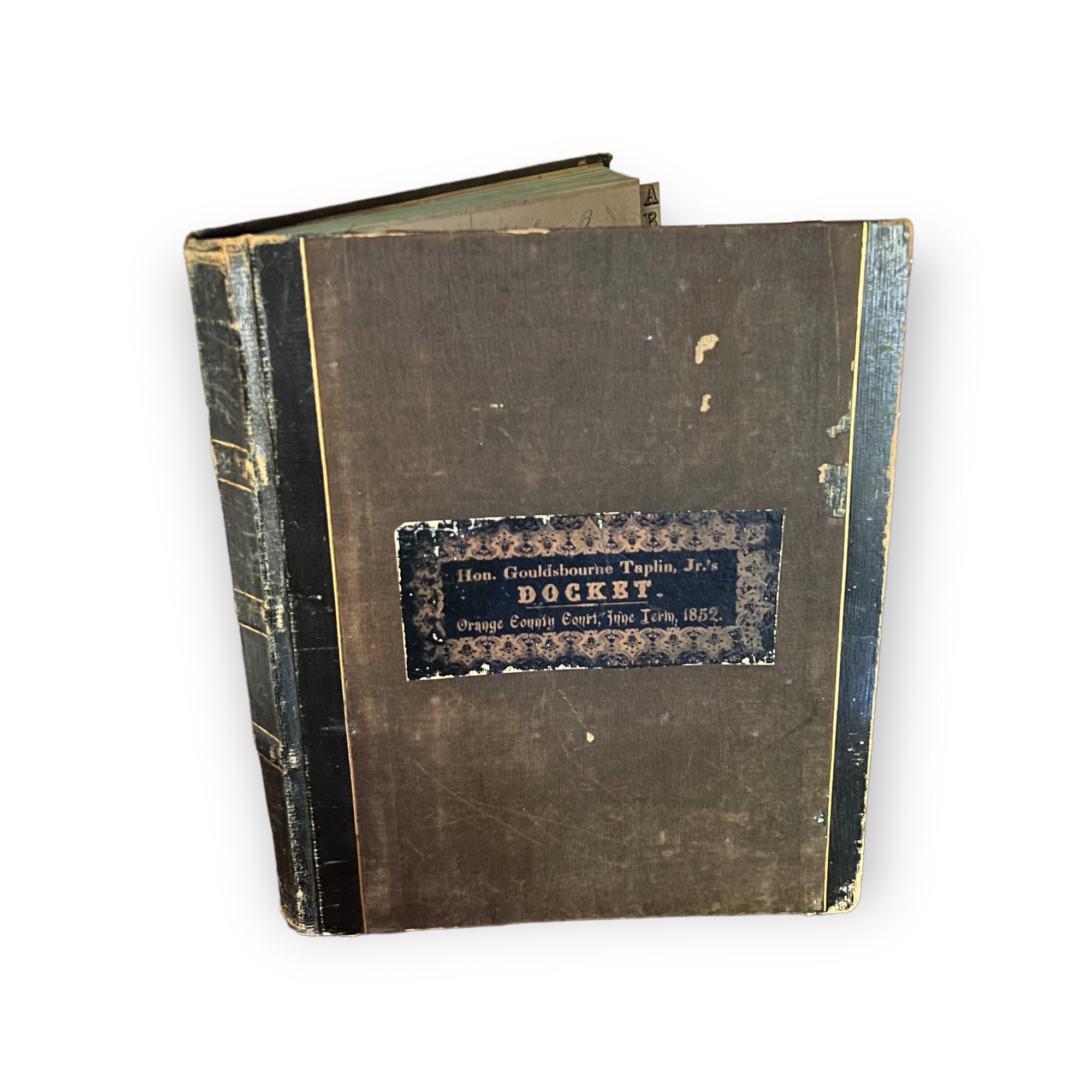1852 Antique Court House Docket Ledger and Datebook. Old Log - Etsy