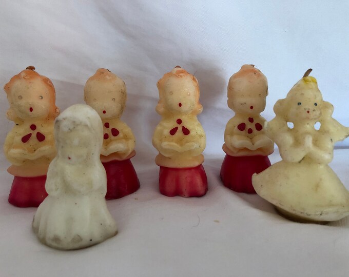 1950s Figural Candle Collection. Tavern Candles Gurley Etsy