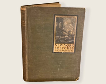 1902 New York Sketches By Jesse Lynch Williams Illustrated FIRST EDITION