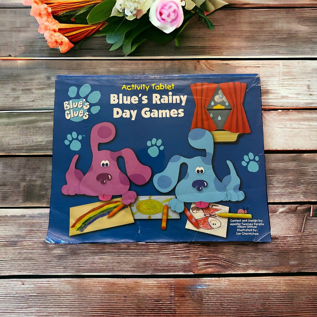 1998 Blue's Rainy Day Games Activity Tablet. Blues Clues. Vintage ...