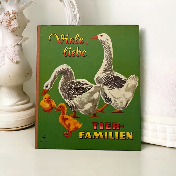 German Childrens Book Viele Lieb Tier-Familien. Lots of Love- The Tier Family. Pestalozzi Verlag Board Book