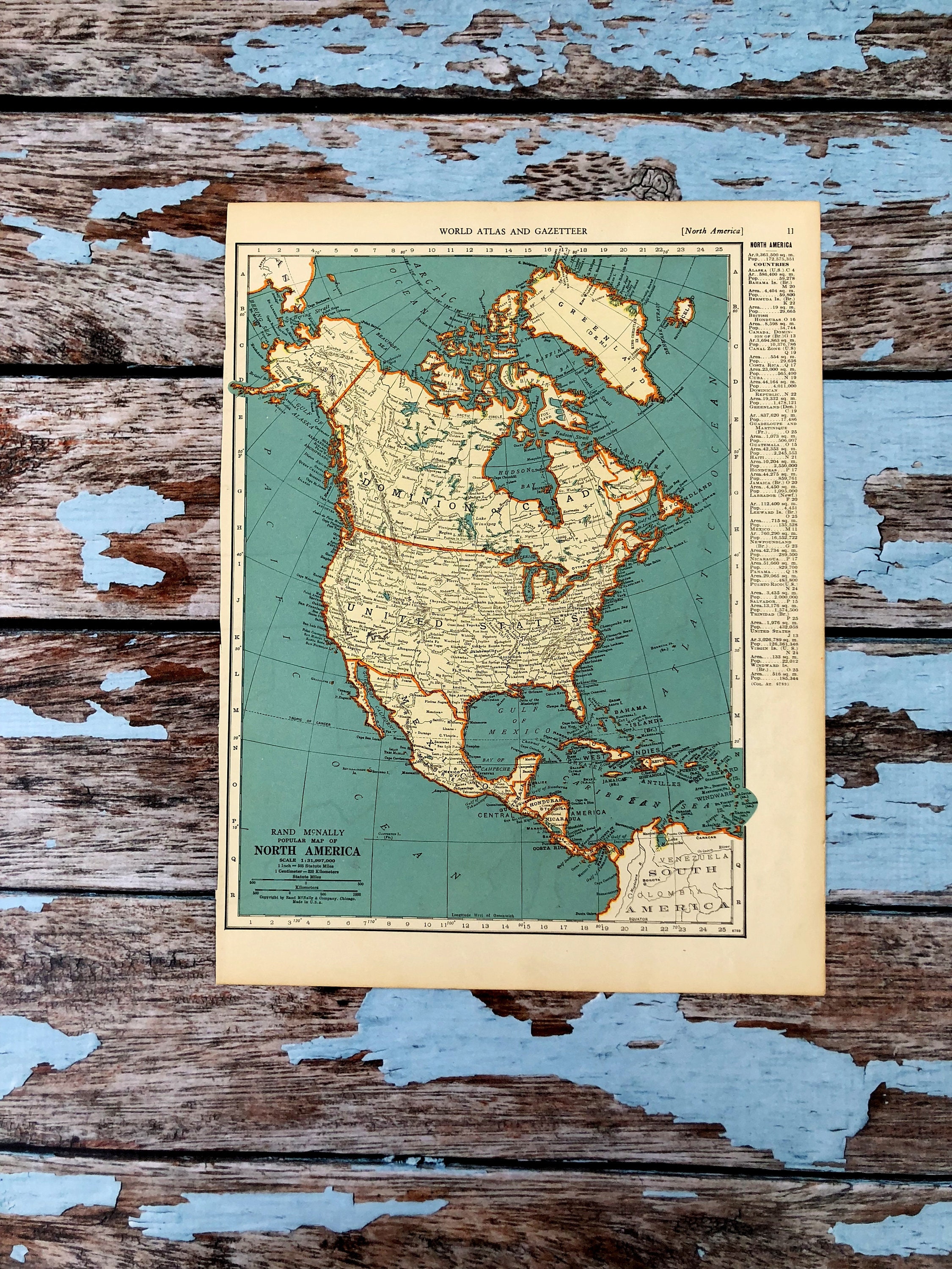 ヴィンテージのアメリカ地図 - Etsy 日本