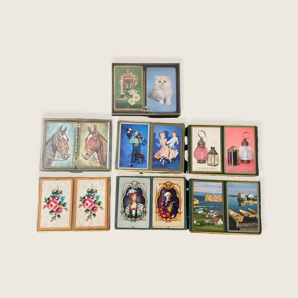 Vintage Playing Cards. *Choice- Select from Drop Down Menu. Complete Deck. Hallmark, Starcraft, Congress, Canasta, Pinochle