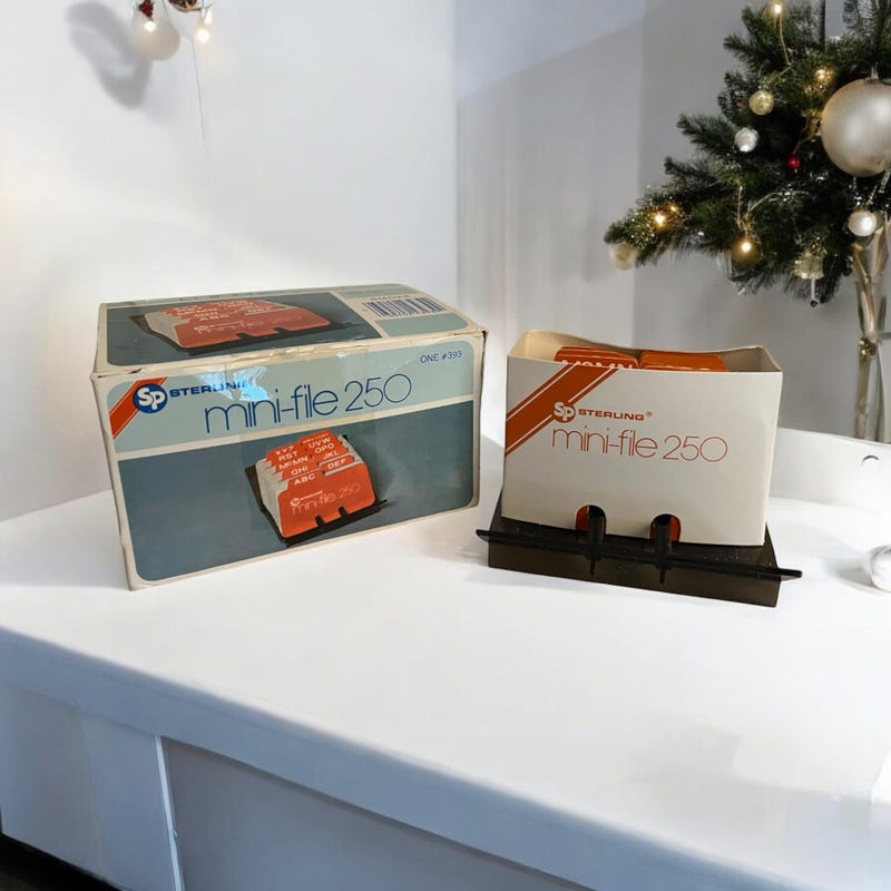 Address File Box - Etsy