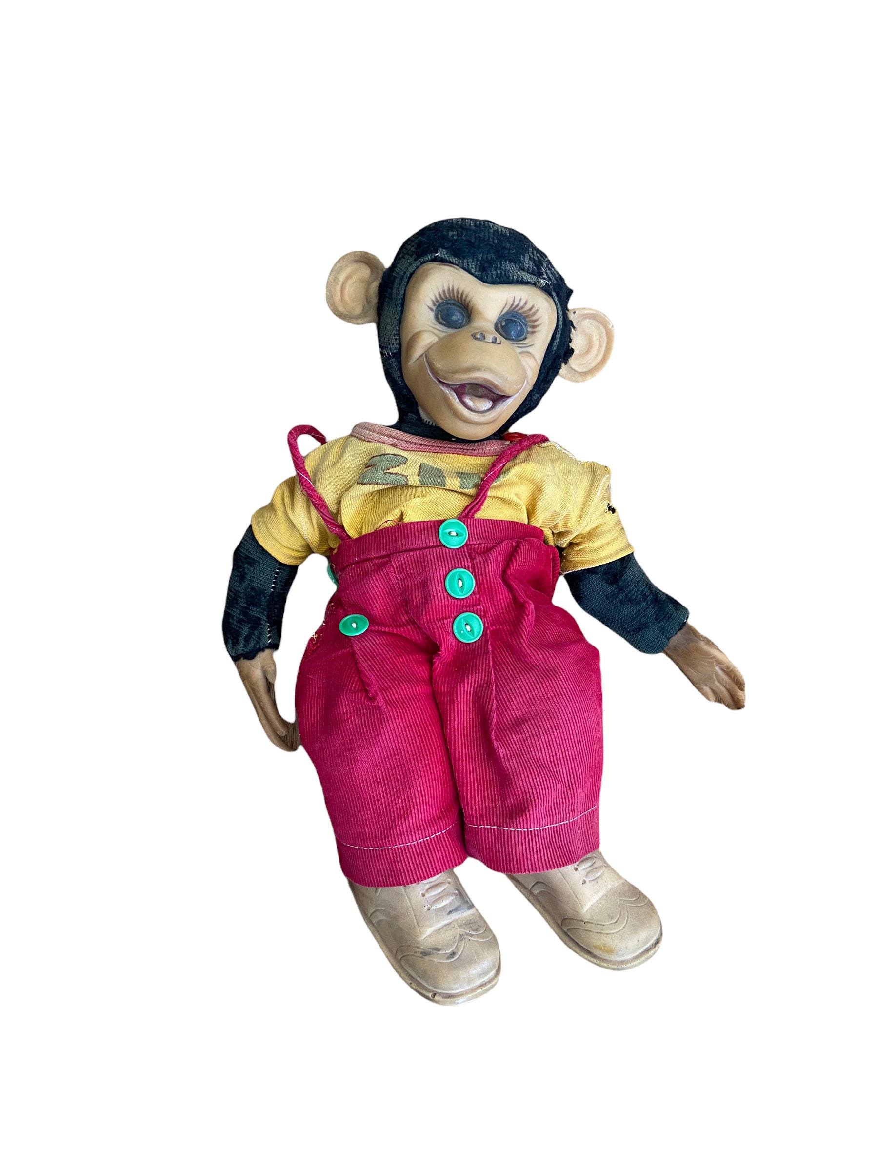 Peluche singe marionnette - jouets rétro jeux de société figurines et  objets vintage