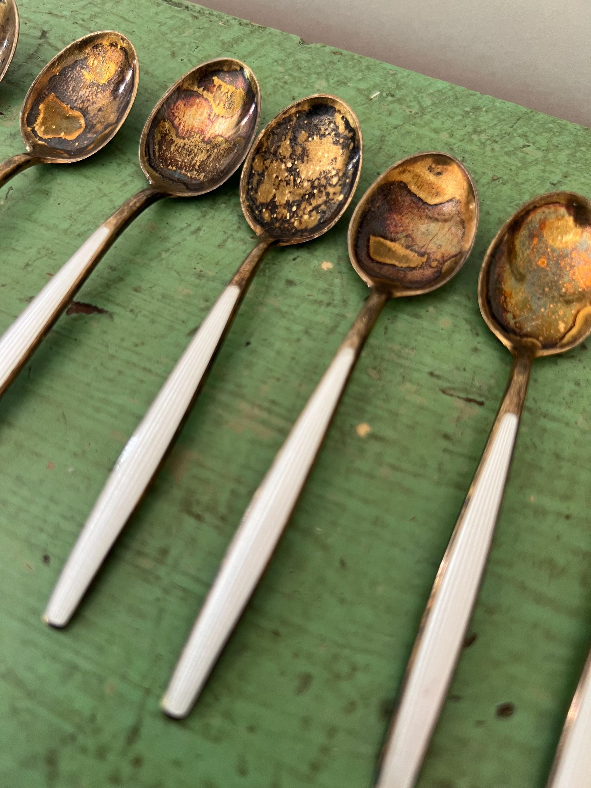 Norwegian Enamel Forks - Etsy
