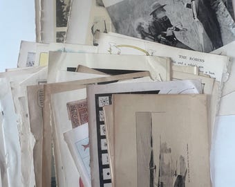 100 Antique Book Page Prints. 1800s-1900s Ephemera. Lithographs, Engravings, Graphics, Crafting, Scrapbooking, Bulk #10