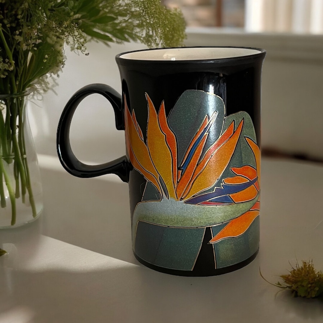 Lot 2 Tasses Jungle Tigre 🐅 et Léopard 🐆 Mugs Dunoon designed by Ruth Boden