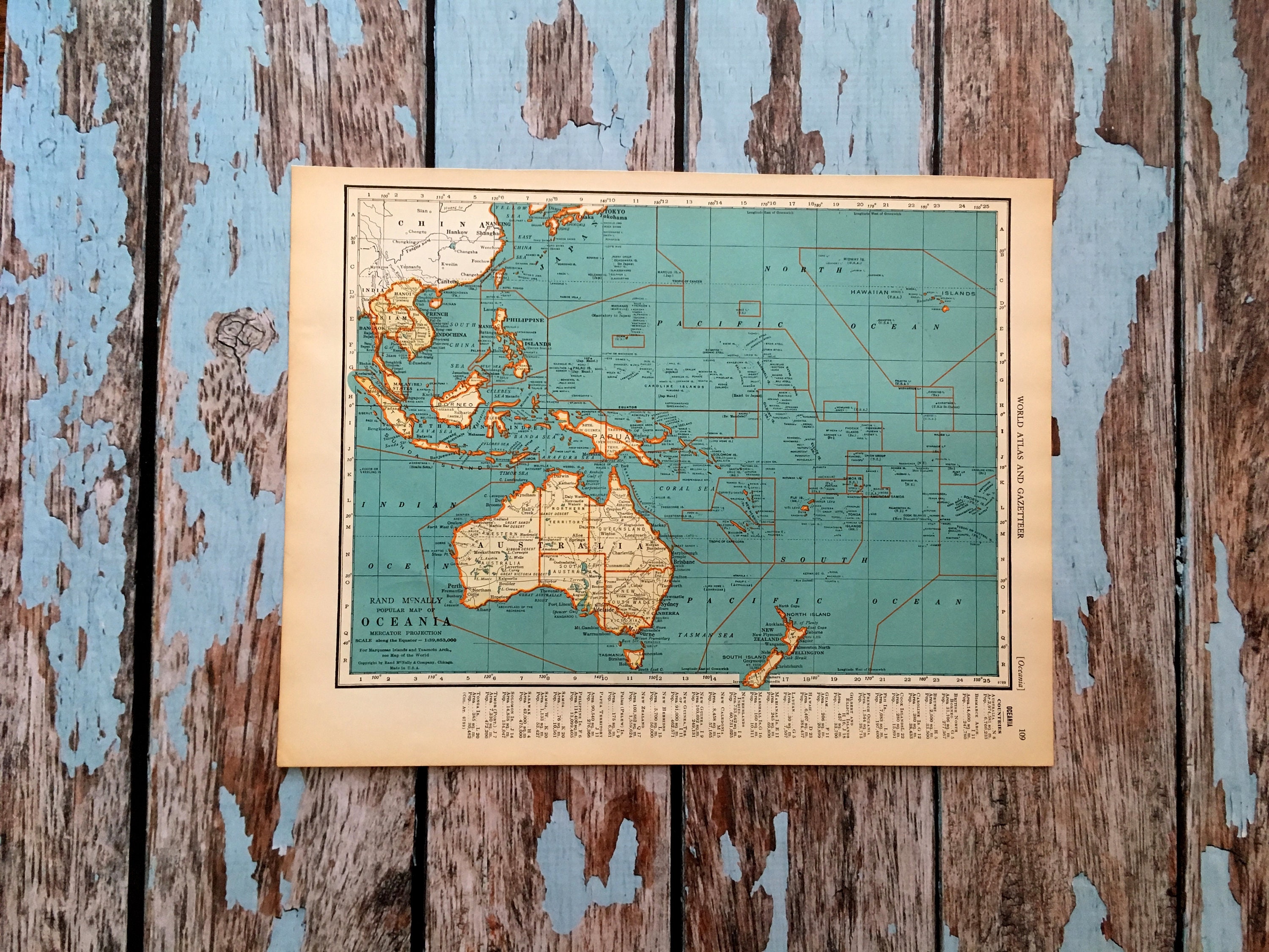 South pacific map - Etsy Nederland, حجم الصورة 3000x2250