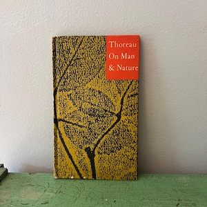 1960 Thoreau on Man and God. Vintage Hardcover Book. Peter Pauper Press. Philosophy Book.
