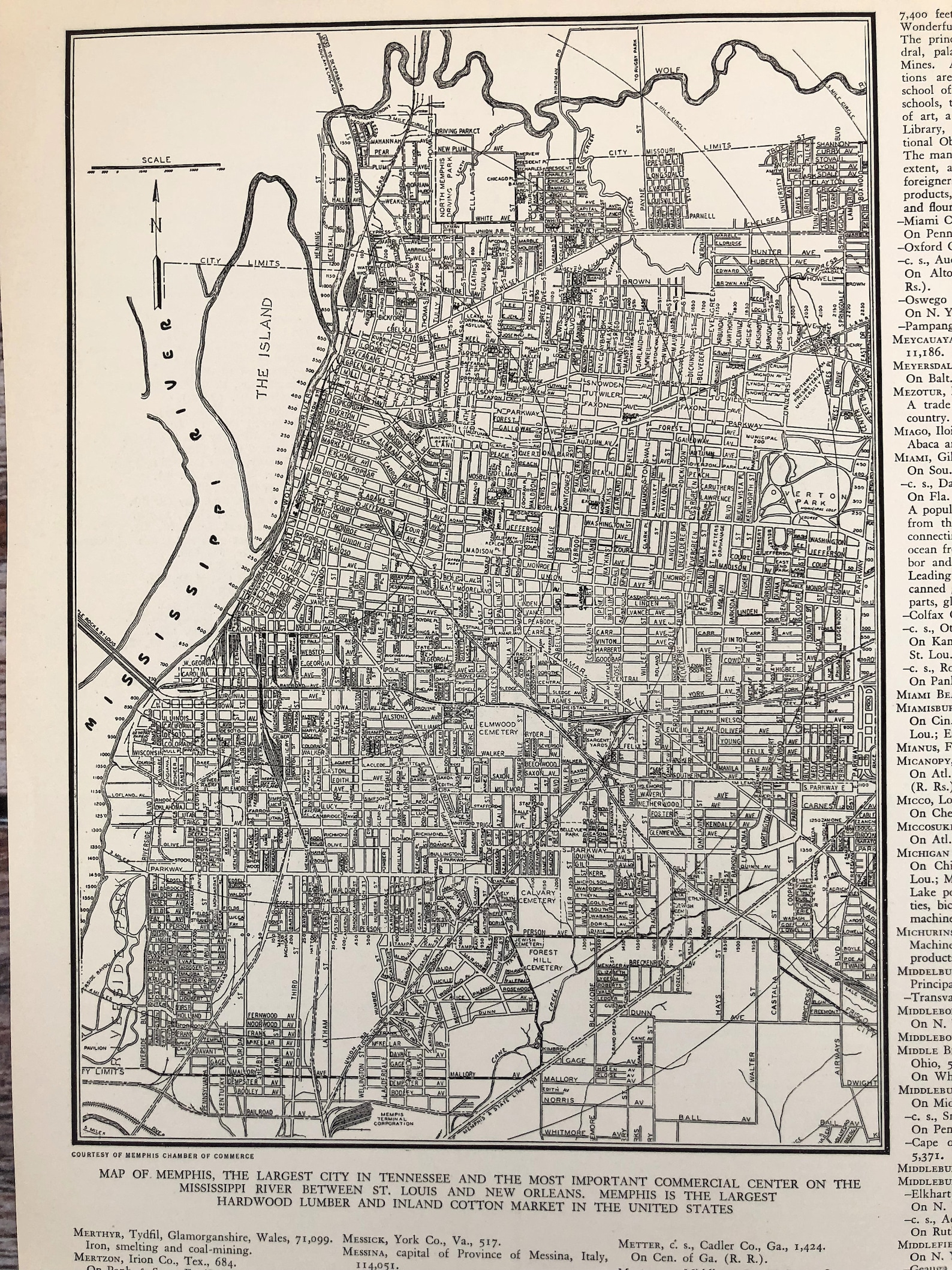 Antique Map of Memphis. Memphis City Map. 1937 Historical Etsy