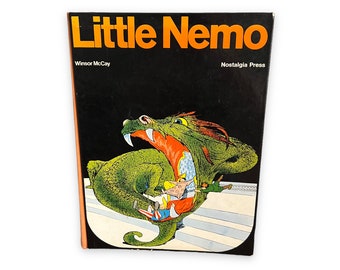 1974 Little Nemo. by Winsor McCay. Nostalgia Press. Oversized Hardcover Book of Comic Strips. Second Edition