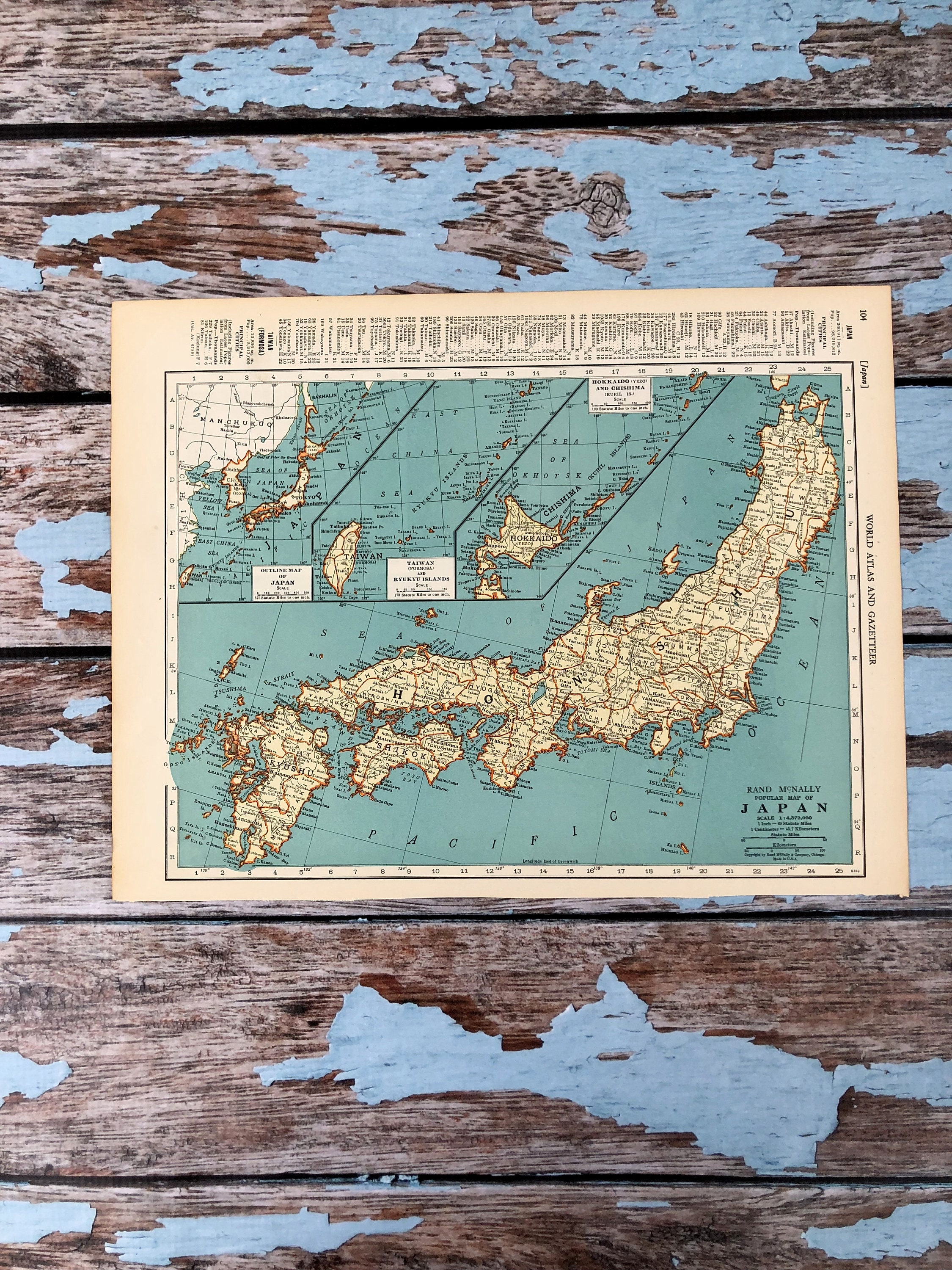 絵画 Old Western Map of Japan 1700s World Map Map of Japan, 18th century - Stock Image - C026/8904