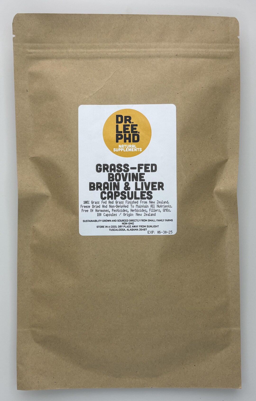 100 % Grass Fed Bovine Brain With Liver Supplement Non-gmo Freeze Dried ...