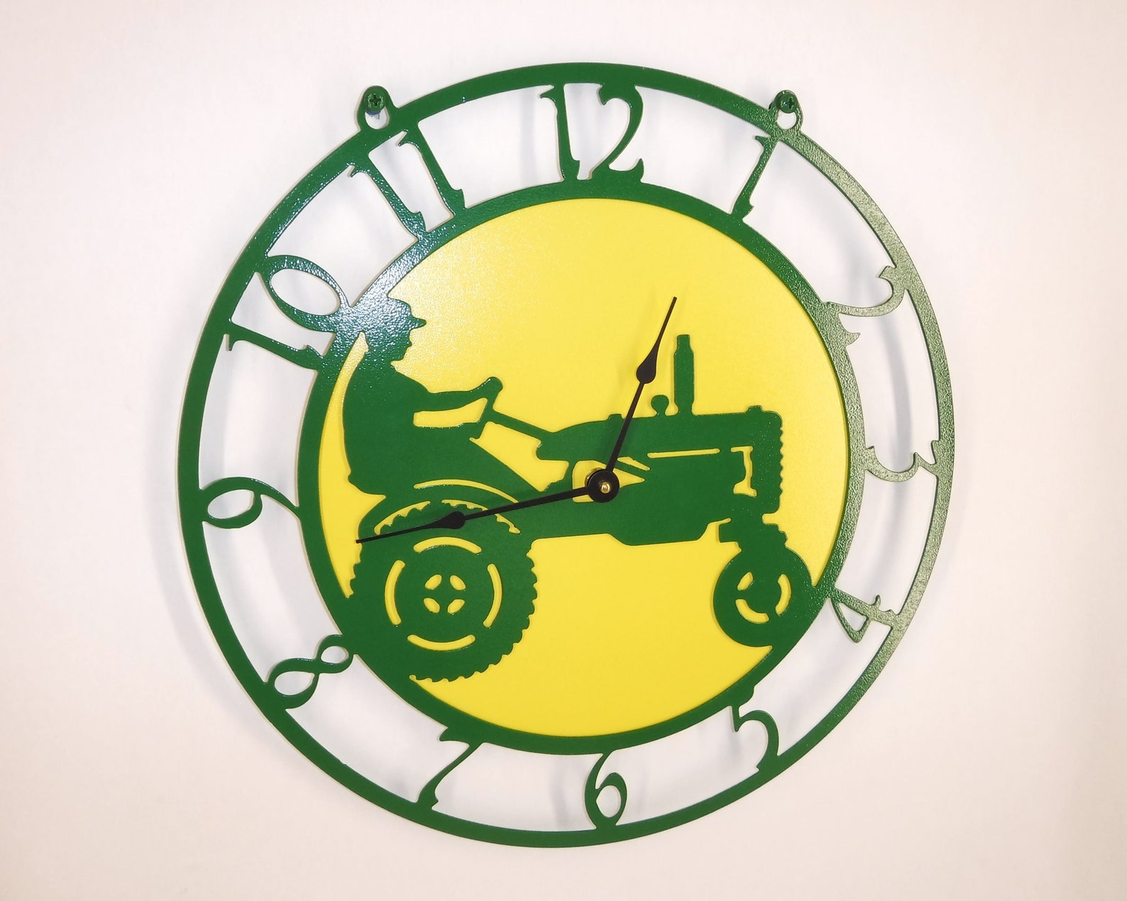 Farmer Wall Clock Tractor Clock Farm Country Decor Country Etsy