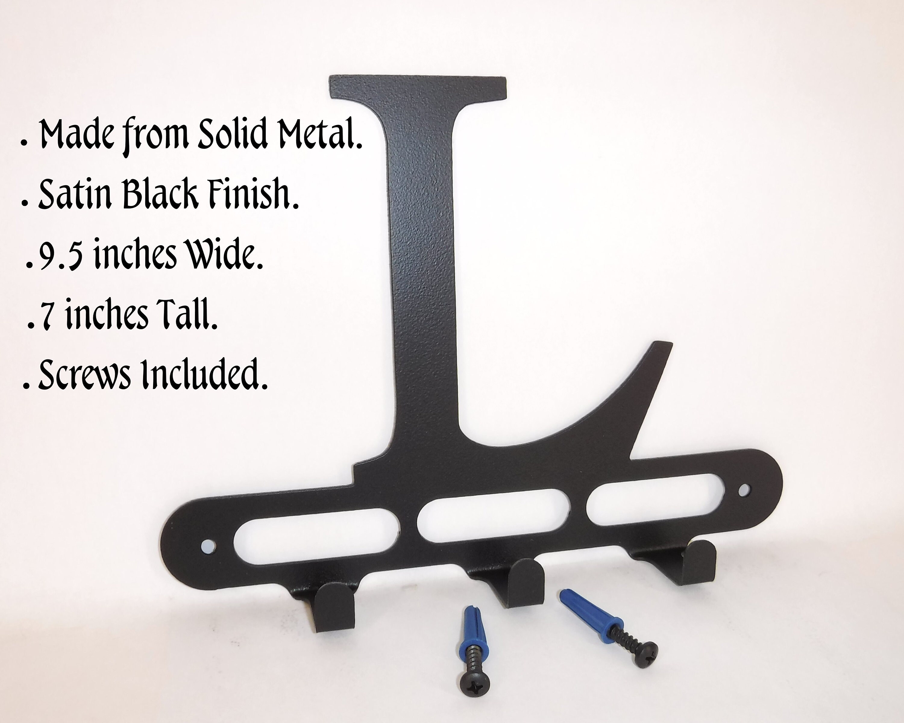 Letter L Monogram Wall Hooks Hangers Holders Storage. Satin Etsy UK