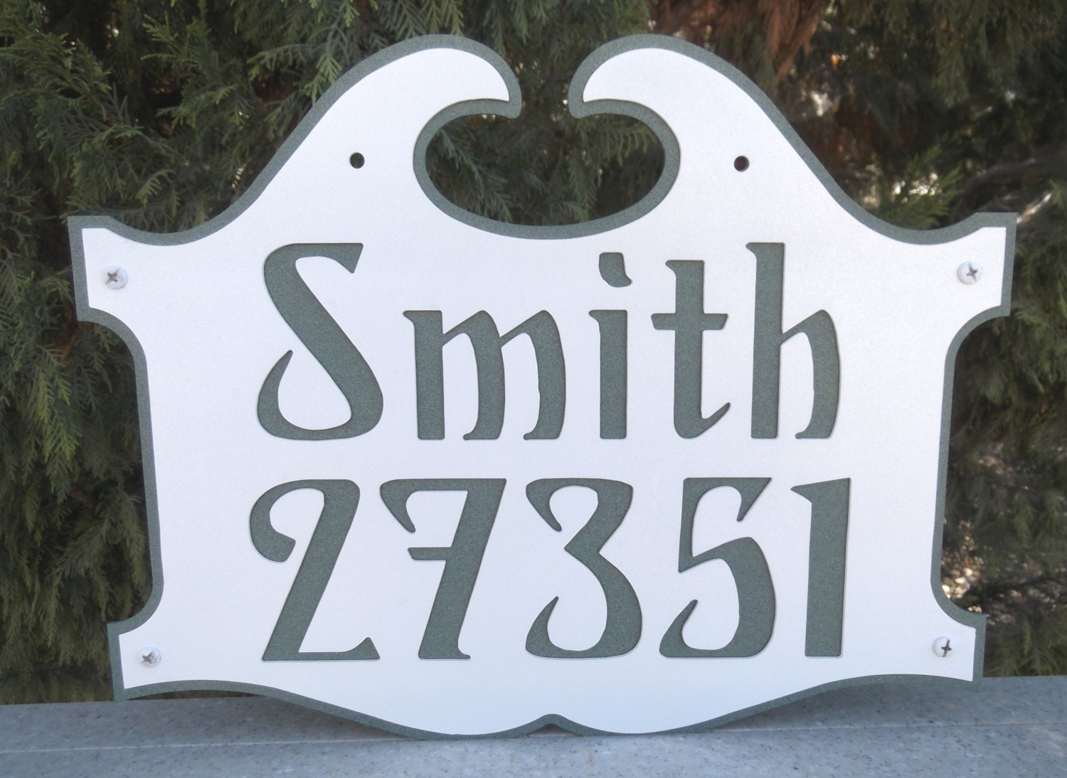 Address Sign Custom address sign Name Plaque House number Etsy