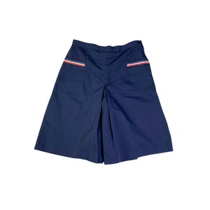 Vintage Gator of Florida Navy Blue Red White Stripe Pocket Skort Skirted Shorts Size 16