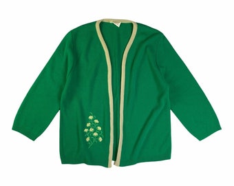 Grass Green Cardigan - Etsy