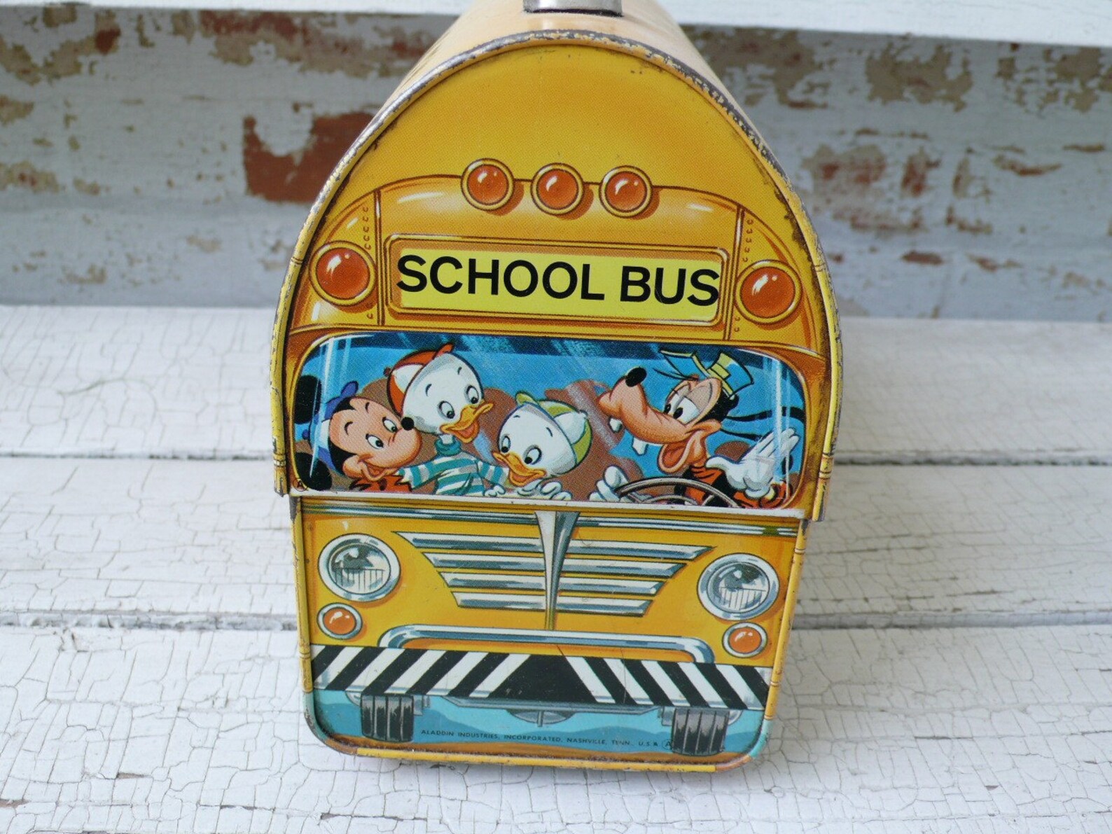 Vintage Disney School Bus Lunch Box Etsy