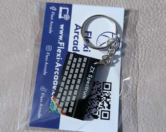 ZX Spectrum レトロキーリング：3Dプリントされた80年代の