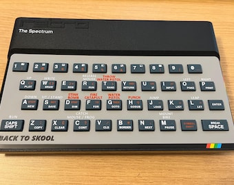 Back to Skool - Spectrum Keyboard Template