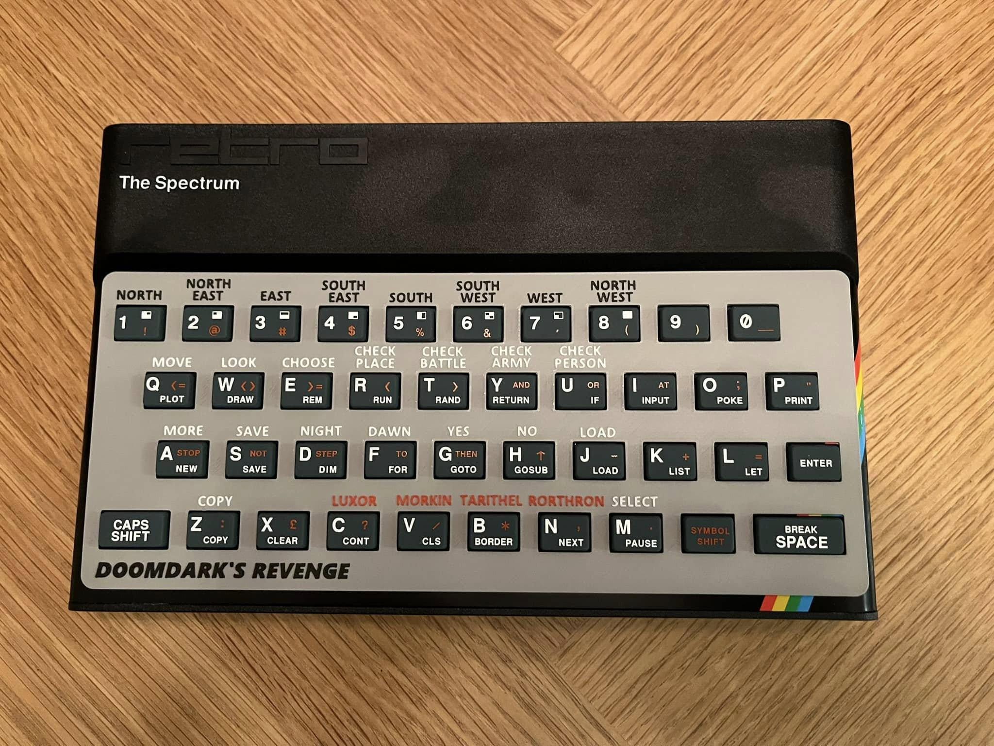 Doomdark's Revenge - Spectrum キーボードテンプレート - Etsy 日本
