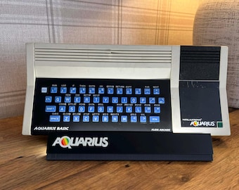 Mattel Aquarius Display Stand with Lighting – 80s Computer Collector Display