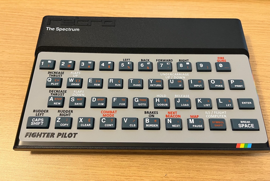Fighter Pilot - Spectrum Keyboard Template - Etsy