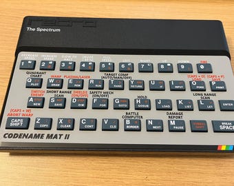 コードネーム MAT II - スペクトラム キーボード テンプレート - Etsy 日本