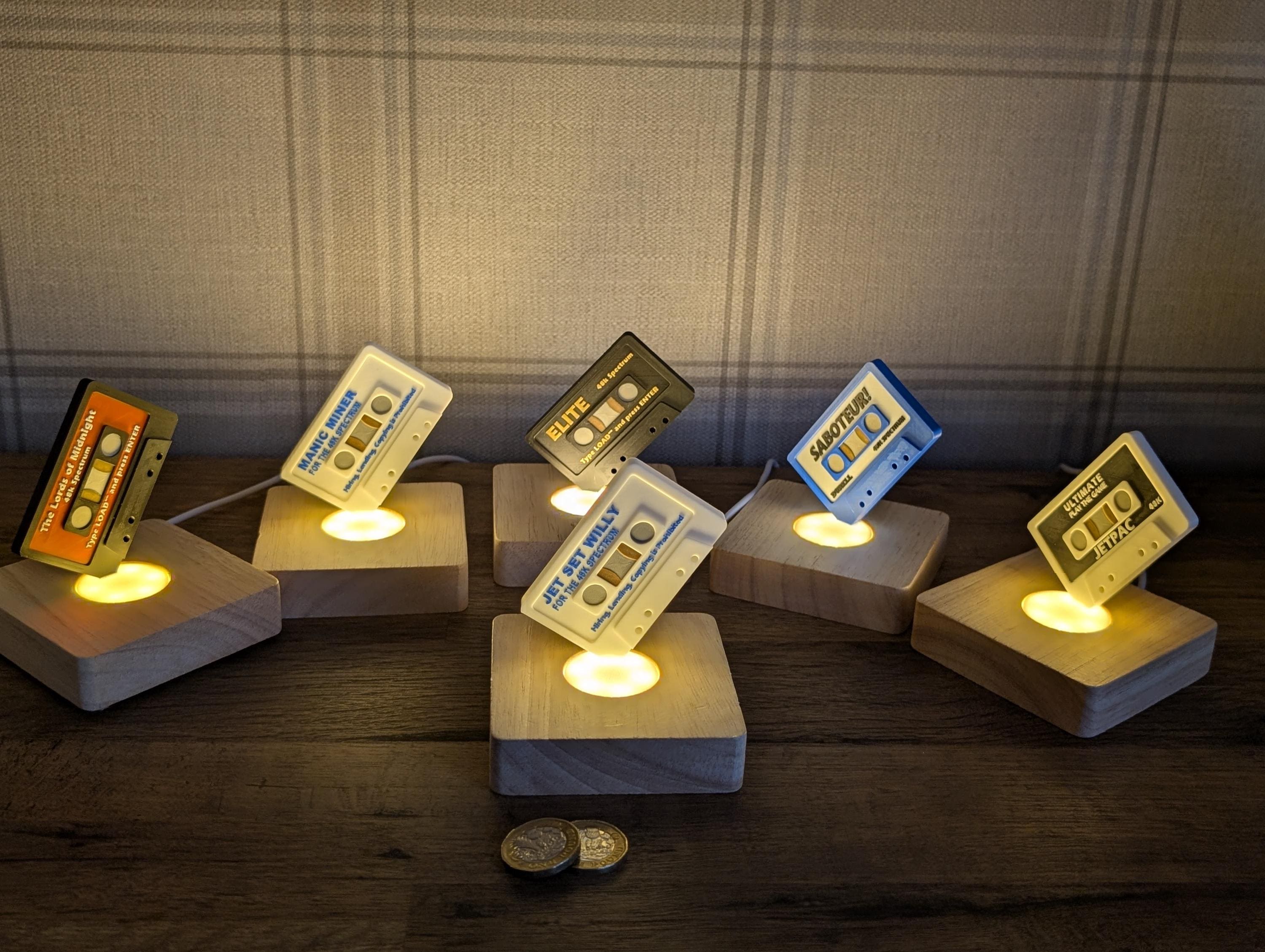 Saboteur - ZX Spectrum - Lampa biurkowa w stylu retro z