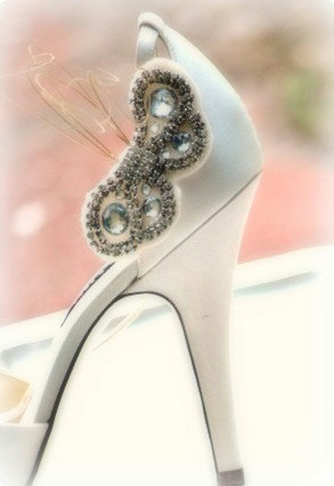 Rhinestone Butterfly Shoe Clips Dainty Stylish Bride Bridal Etsy