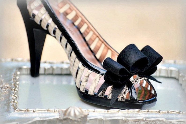 tuxedo shoes with bow
