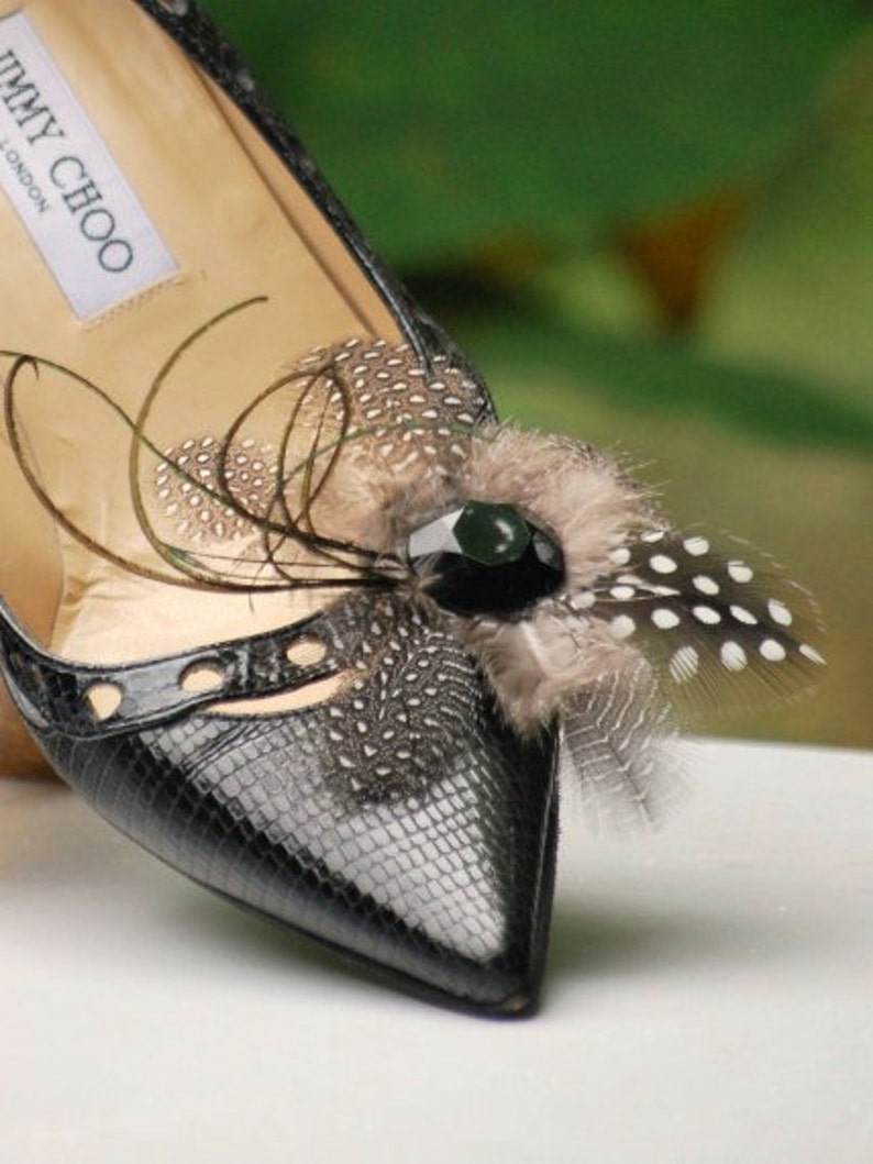 Classy Bridal Shoe Clip Set. Handmade Statement Jewel Gem Etsy