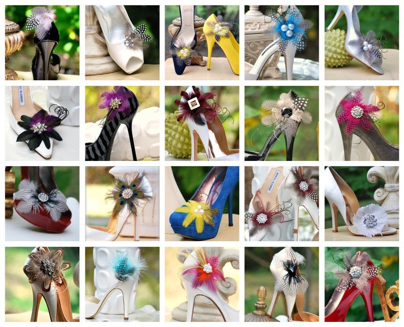 Marsala Burgundy Shoe Clips. Statement Sparkle Silver Etsy