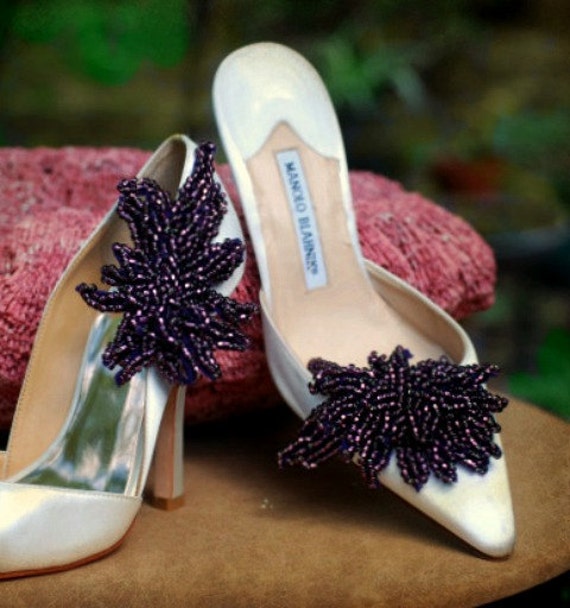 Aubergine Purple Shoe Clips Bella Twilight Movie Handmade Etsy