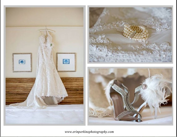 champagne shoes with ivory wedding dress
