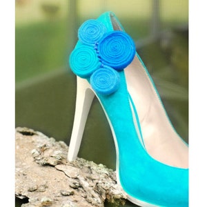 Aqua blue heels sale